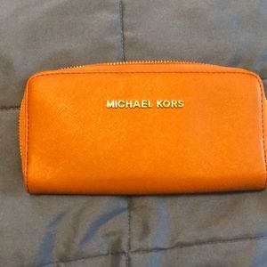 Michael Kors tan-ish orange longer wallet